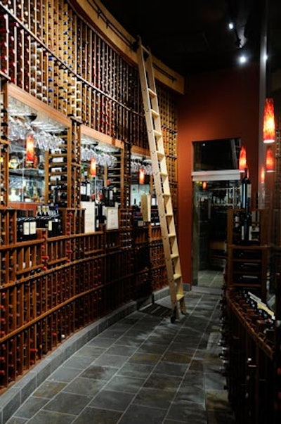 The restaurant offers more than 200 wines.