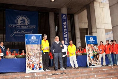 Mayor Thomas Menino spoke at the gathering.