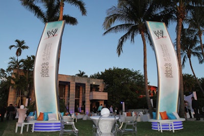 WWE's WrestleMania Week in Miami kicked off with a gala at a private home on Star Island.