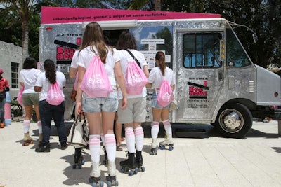 The Coolhaus truck served up free ice cream sandwiches.