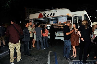 Roy Choi and his Kogi trucks provided the menu for the evening.