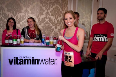 Sponsors included VitaminWater, which offered free beverages to guests throughout the day.