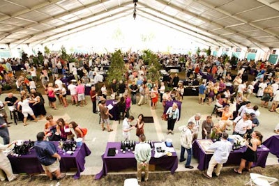 The centerpiece of the Boca Bacchanal was the Grand Tasting for 1,200 guests.
