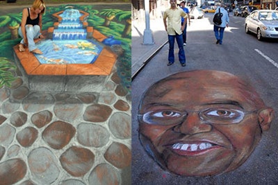 3-D pavement photo ops, Letterman's favorite acts, www.bongarbiz.com