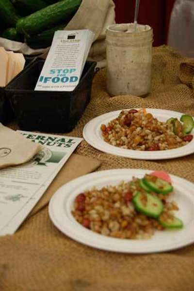 The Brockton General restaurant served a peanut and rye berry salad from their Farm Fresh Fare booth.