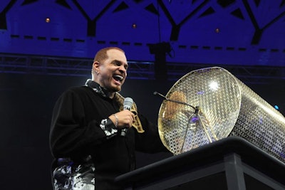 Comedian Sinbad drew the winning raffle number for a new Mercedes-Benz.