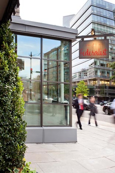 The Federalist restaurant also had a makeover by Coyne. The 108-seat restaurant has a 12-seat private dining room and a patio that can make for an intimate outdoor venue with seating for 30. It can also be enclosed in case of inclement weather.