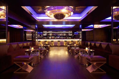 The subterranean lounge holds up to 300 guests.