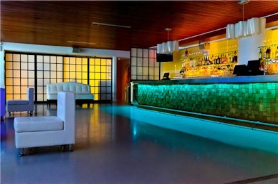 Full bar and lounge area