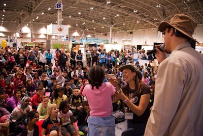 The EcoKids Zone was full of interactive performances and activities. During the Radical Reptiles show, one guest got an up-close look at a reptile.