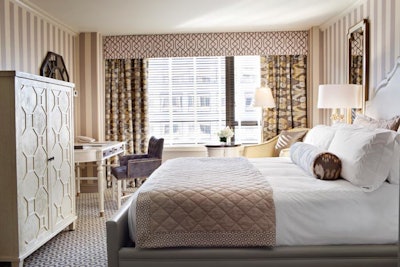 Guest rooms were renovated, along with three Presidential suites featuring custom-made furnishings, kitchenettes, and about 2,000 square feet of living space. The hotel has hosted celebrities and dignitaries such as Frank Sinatra, Elizabeth Taylor, and the Dalai Lama.
