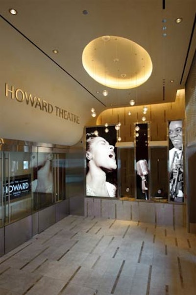 New technological features include a $2 million state-of-the-art acoustic system, 10-foot video screens, and recording capabilities. Events already booked in the space include concerts, birthday parties, and a fund-raiser for President Obama.