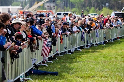 Planners combined V.I.P. events along with public celebrations to welcome the Discovery.