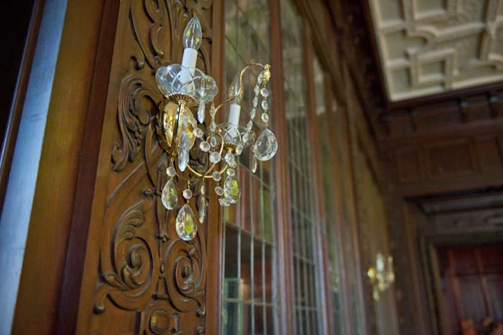 Pegasus Hospitality added new wall sconces in the Library (pictured) and Conservatory.