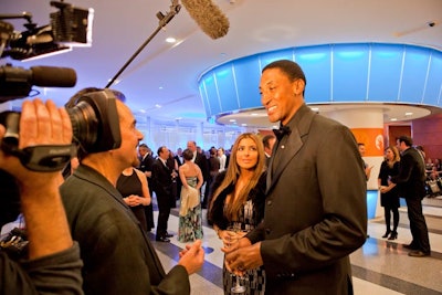 Former Chicago Bulls player Scottie Pippen was one of the high-profile attendees. Others on the list included Mayor Rahm Emanuel and David Axelrod.