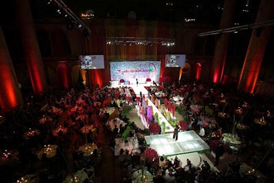 The museum hosted 1,700 people for the event, seated at a mix of V.I.P. tables, traditional runway seating, and standing room for general admission guests.