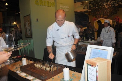 Guests were given a token and asked to award it to their favorite dish of the evening.