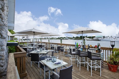 Outdoor dining patio