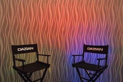 The new Splash Walls and Splash Skins from Dazian Creative Fabric Environments are available for purchase and rental. The pieces consist of heavy-gauge aluminum frames covered in a variety of fabrics. The curve wall is eight feet high and 10 feet wide.