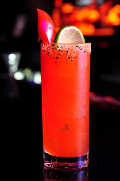 The 'red light' cocktail is one of 40 handcrafted drinks on offer at Queen Lounge.
