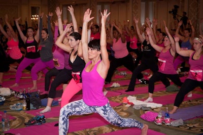 Fitness activities included yoga classes.