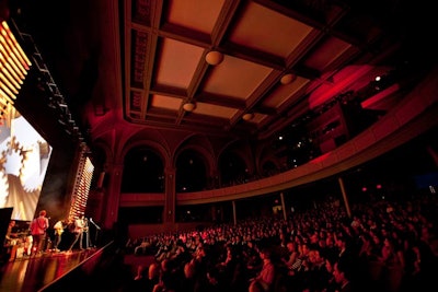 California alternative rock band Young the Giant, considered by Syfy as one of its 'igniters,' performed during the presentation in the LeFrak Theater.