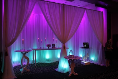 Regency Suite: Pipe and Drape, Lighting Display by Art of the Event