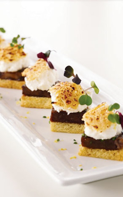 Savory s’mores with short rib and feta, by Limelight in Chicago