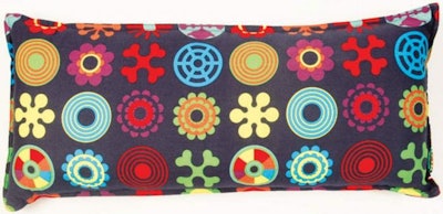 Flower Power pillow, available in Toronto from Contemporary Furniture Rentals Inc. (416.703.9236, cfrentals.com)