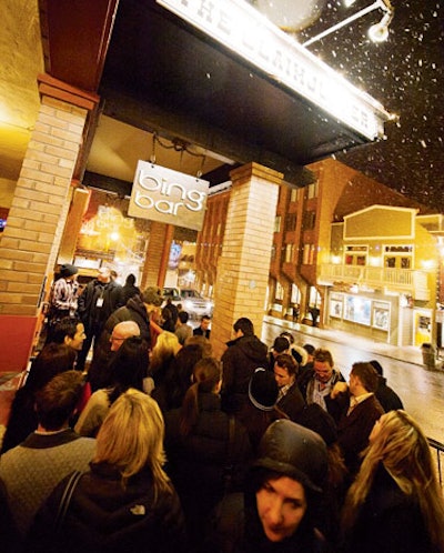 Bing rewarded some festival attendees who mentioned the brand on social media with entrance to the “Bing Bar.”
