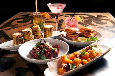 Assorted Dishes and Cocktails from The Abbey