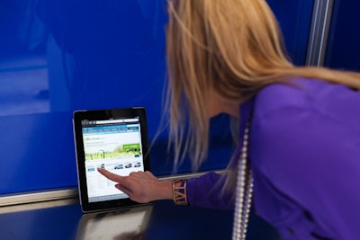 In Orlando, attendees could step inside a booth to take the 'Ford for Me' quiz on an iPad. The short survey matches users with an appropriate Ford vehicle.