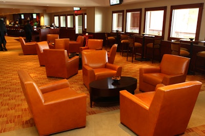 Existing leather furniture and seating throughout