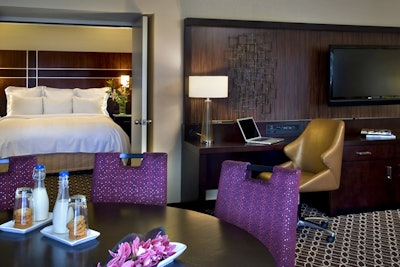 Our Executive Suite, with separate dining and living room.
