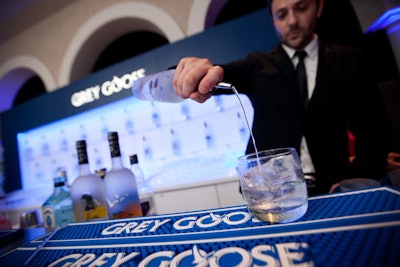 Grey Goose sponsored the after-party Monday night.