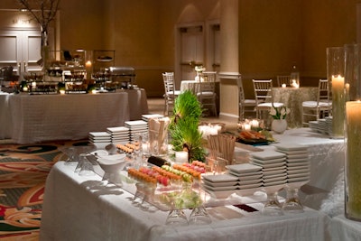 Grand Ballroom Foyer: Dedicated and certified event planners use their expertise to transform this space to fit the theme of any reception or social event.