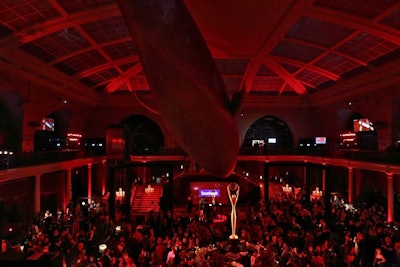 With the room packed, the organizers sought to create striking visuals for their social media efforts and trophy bar. The latter, which was introduced last year as a way to present Clios to winners offstage, was a 12- by 10-foot beveled mirror wall, with glass shelves to hold the awards. A 70-inch screen displayed images taken by attendees using Instagram and marked with the hashtag #InstaClio and #SpottedatClios.