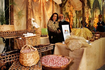 A spice booth from Draganura was among the attractions at the cocktail reception.