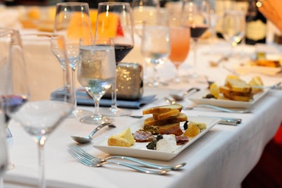 Participating chefs picked out flatware, glassware, and silverware from tableware sponsor Fortessa Inc.'s outlet store in Sterling, Va., to use for the event.