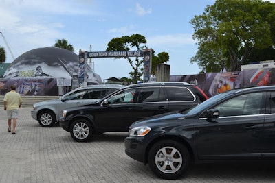 The Volvo Ocean Race made its U.S. stop in Miami, building an interactive village for partners in Bicentennial Park that was open to the public May 6 through 20. As Volvo Group and Volvo Cars are longtime automotive sponsors of the race, the Swedish company displayed a fleet of its newest models outside the park grounds.