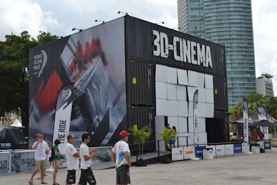 Located at each pit stop in the race was a Volvo Ocean Race Experience, an interactive attraction designed to lure landlubbers into the world of a Volvo Ocean Race sailor through a 3-D cinema, simulator, and winch-grinding challenge.