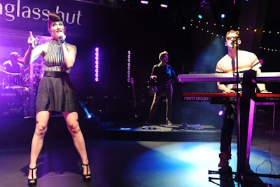 Karmin performed at the Sunglass Hut Summer Block Party Miami.