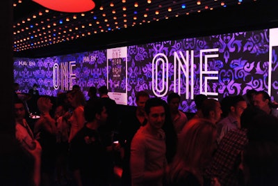 When the party opened to the public, the LED walls transformed to display “ONE” logos in celebration of the evening’s theme.