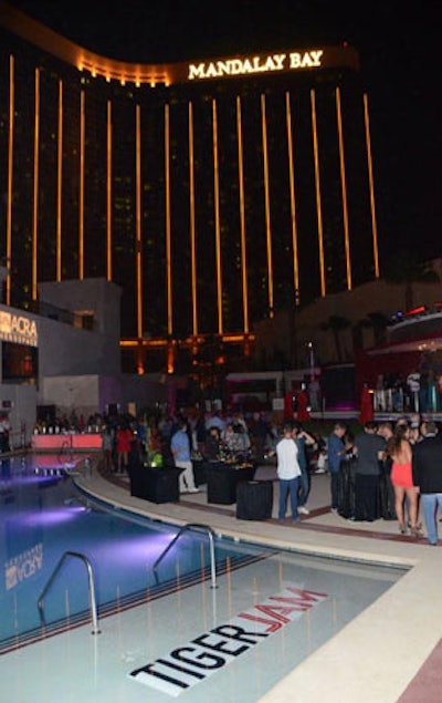 Mandalay Bay Events Center was the backdrop for the Tiger Woods Foundation event.