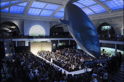 Milstein Hall of Ocean Life fashion show
