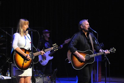 Kevin Costner and his band Modern West kicked off the Adrienne Arsht Center for the Performing Arts of Miami-Dade County’s sixth annual gala.