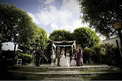 Wedding ceremony in the garden