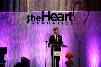 Ryan Seacrest served as M.C. for the Heart Foundation's big Hollywood gala.