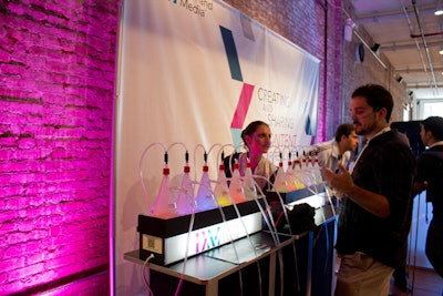 Demand Media's booth consisted of an oxygen bar, with flavors including orange, peppermint, and lavender.