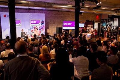 The main stage saw presentations by keynote speakers, including New York Times columnist David Carr, Tumblr founder and C.E.O. David Karp, and Mozilla Foundation chairman Mitchell Baker (pictured).